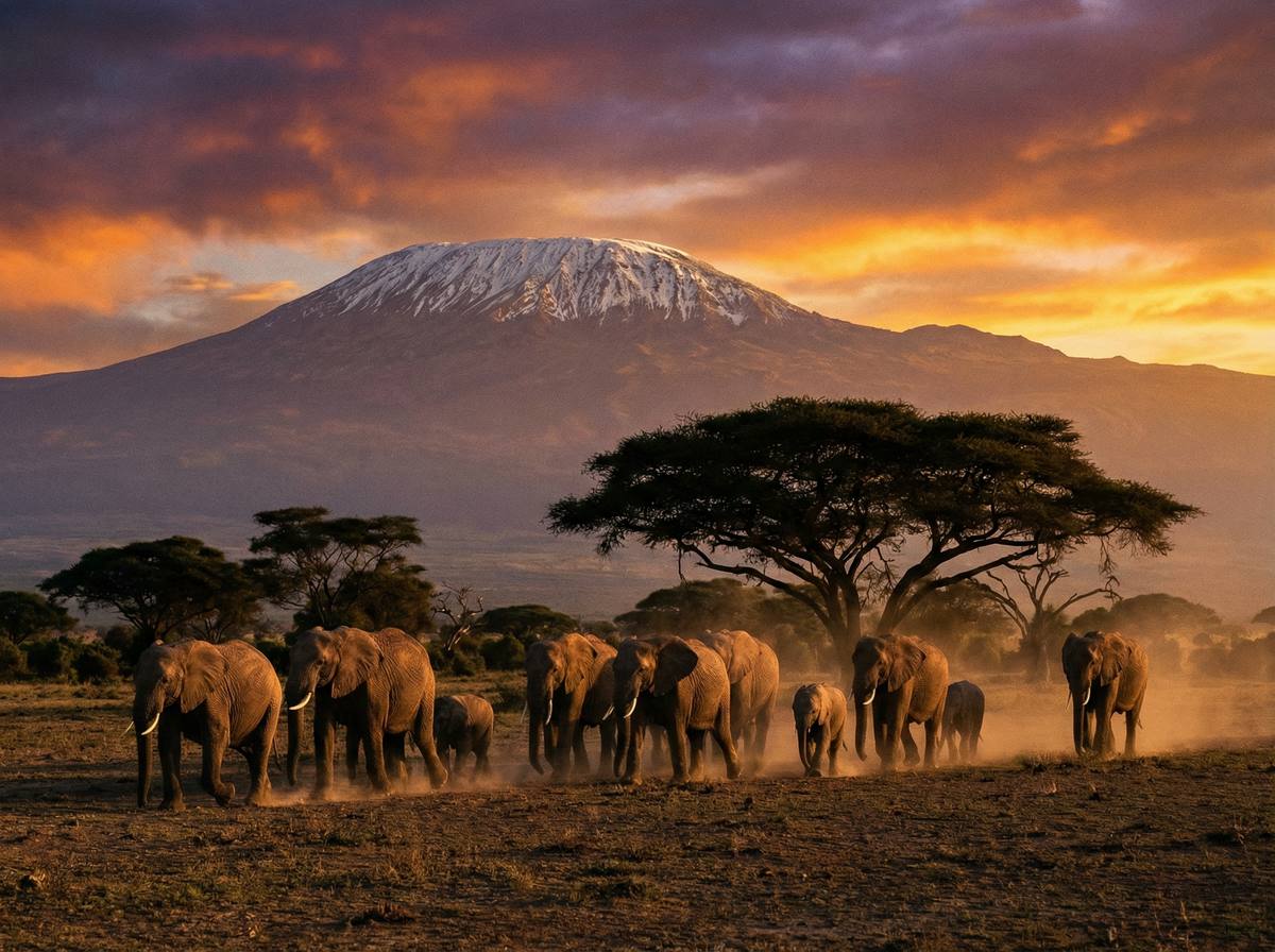 爆料吃瓜网非洲动物视频 - 肯尼亚大象迁徙壮观场面