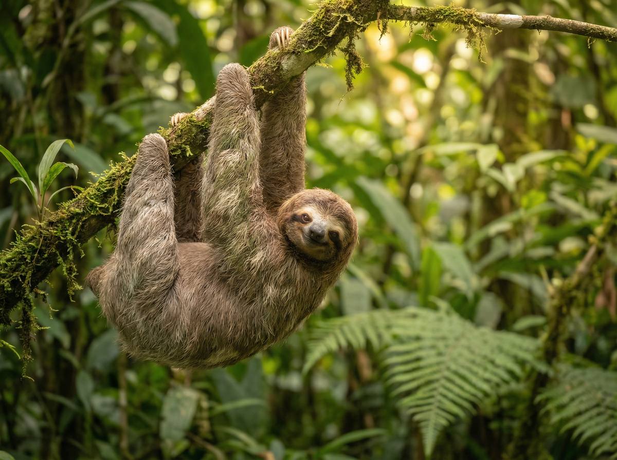 爆料吃瓜网树懒视频 - 热带雨林树懒慢生活视频演示